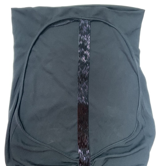 Adrianna Papell Evening Gown Size 8 Black Back out - Picture 5 of 7